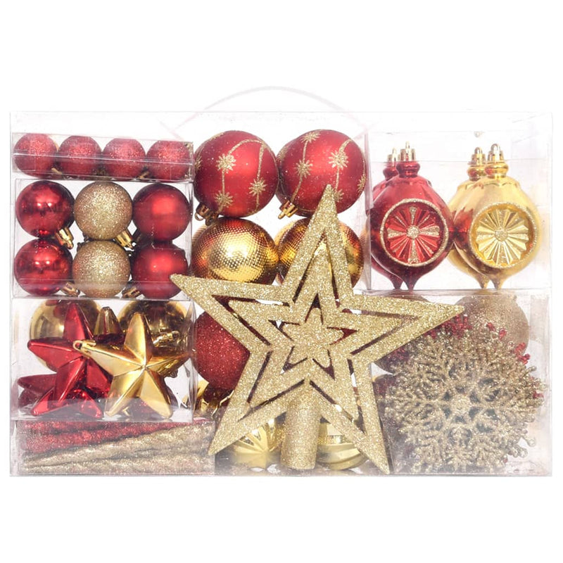 Load image into Gallery viewer, VidaXL 108-delige Kerstballenset goud en rood
