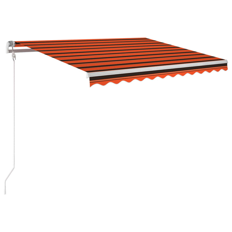 Load image into Gallery viewer, Vidaxl luifel automatisch uittrekbaar 300x250 cm oranje en bruin