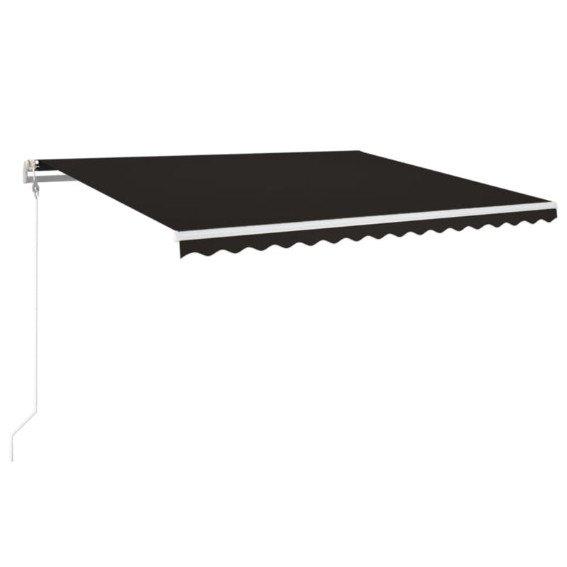 Load image into Gallery viewer, VidaXL Luifel automatisch met LED en windsensor 450x350 cm antraciet