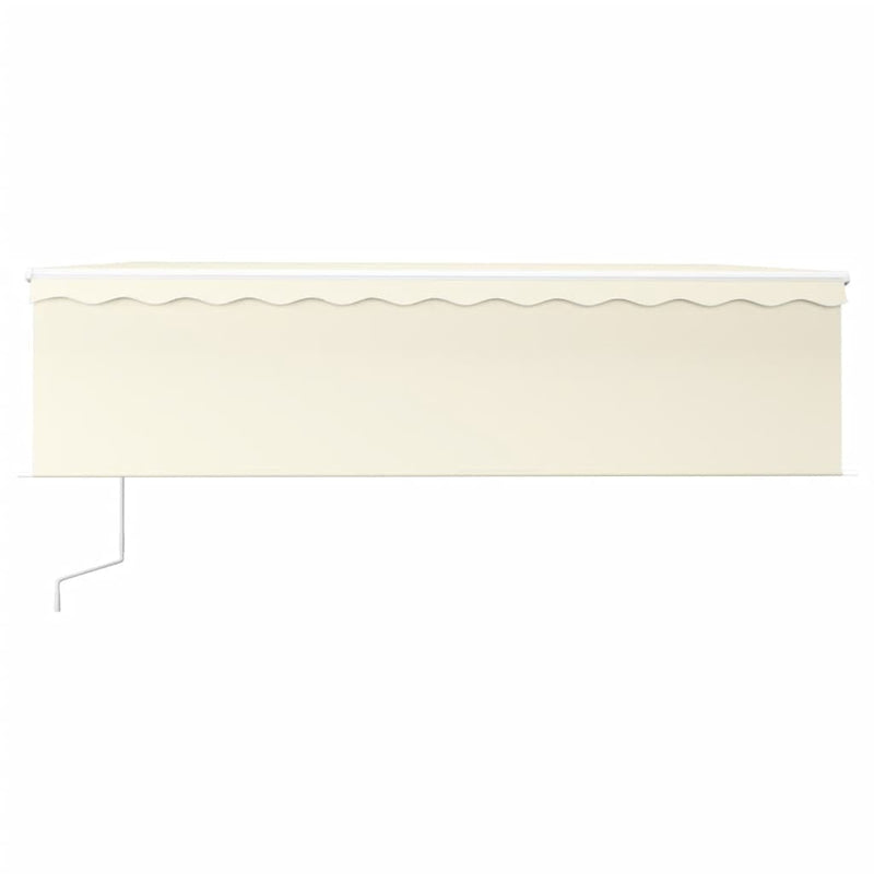 Load image into Gallery viewer, VidaXL Luifel automatisch met rolgordijn LED windsensor 5x3 m crème