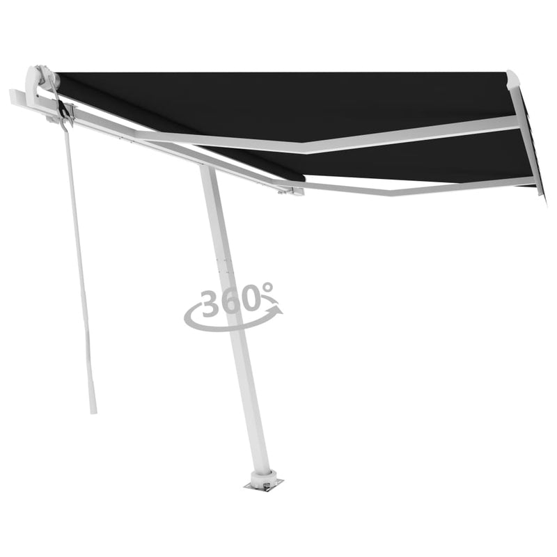 Load image into Gallery viewer, VidaXL Luifel vrijstaand automatisch 350x250 cm antracietkleurig