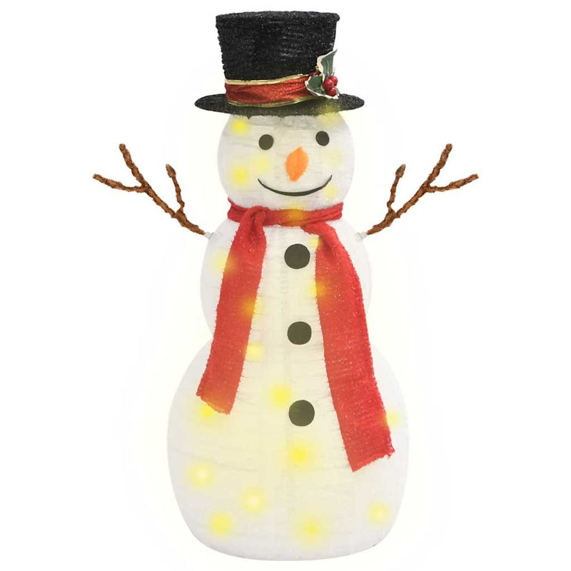 Afbeelding laden in galerijviewer, Vidaxl decoratieve sneeuwpop led 60 cm luxe stof