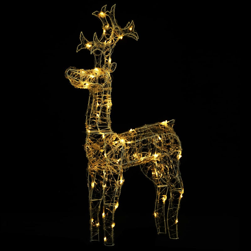 Load image into Gallery viewer, Vidaxl kerstversiering rendier 90 led's 60x16x100 cm acryl