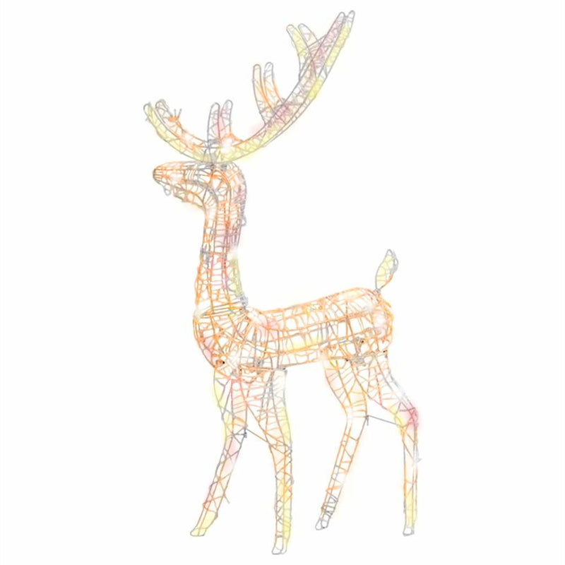 Load image into Gallery viewer, Vidaxl kerstversiering rendier 140 led's 120 cm acryl meerkleurig