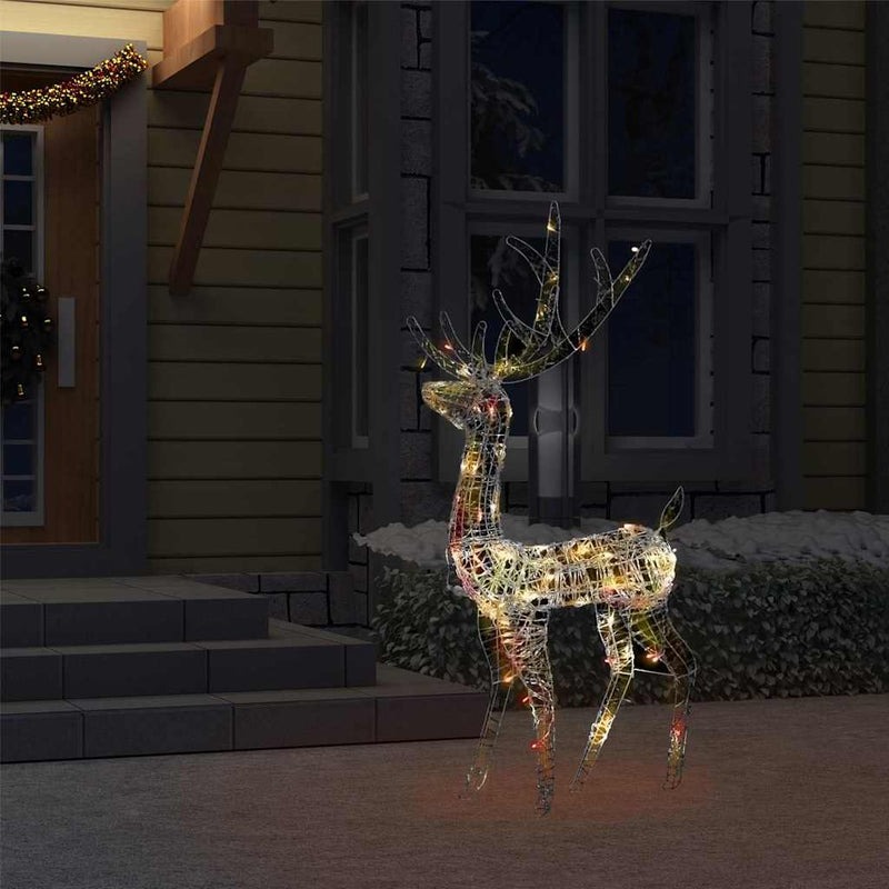 Load image into Gallery viewer, Vidaxl kerstversiering rendier 140 led's 120 cm acryl meerkleurig