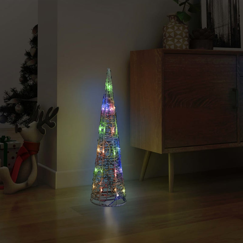 Afbeelding laden in galerijviewer, Vidaxl lichtkegel decoratief led meerkleurig 60 cm acryl