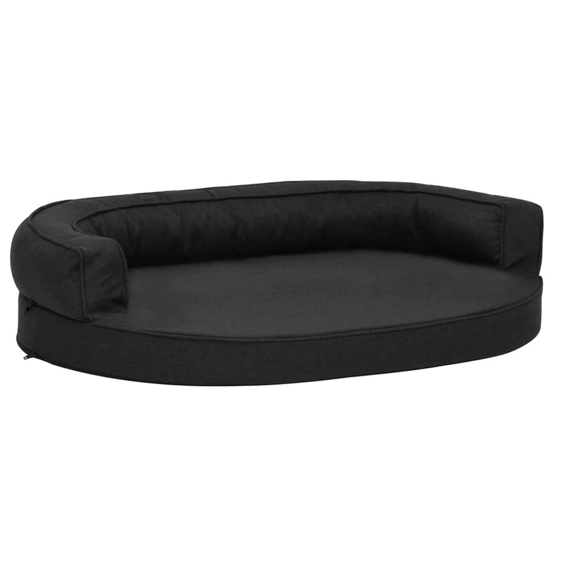 Load image into Gallery viewer, Vidaxl hondenbed ergonomisch linnen-look 75x53 cm zwart