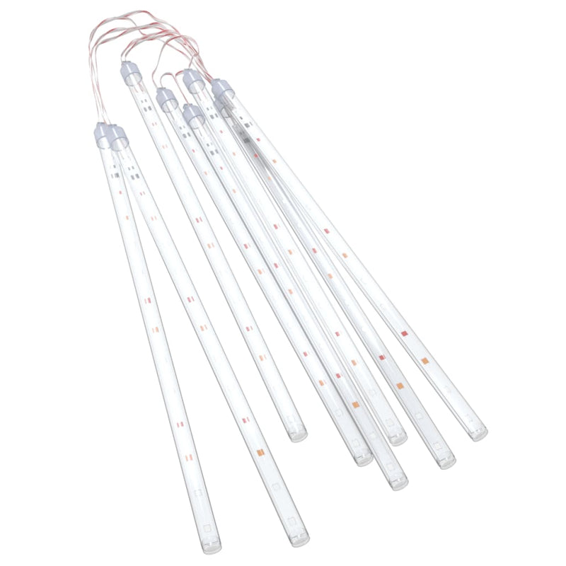 Load image into Gallery viewer, Vidaxl meteoorlichten 8 st 192 led's binnen buiten 30 cm meerkleurig