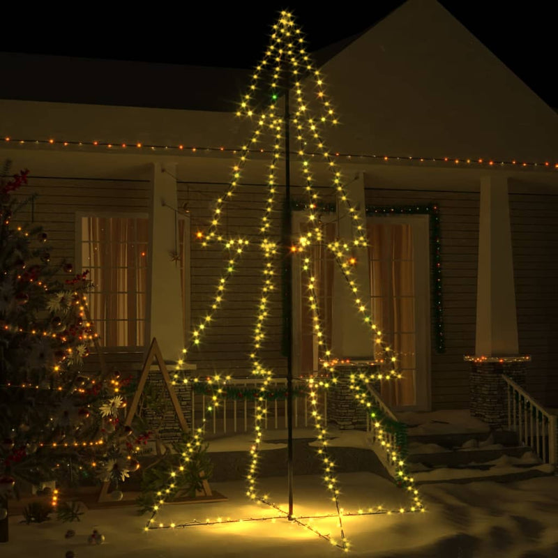 Load image into Gallery viewer, Vidaxl kegelkerstboom 360 led's binnen en buiten 143x250 cm