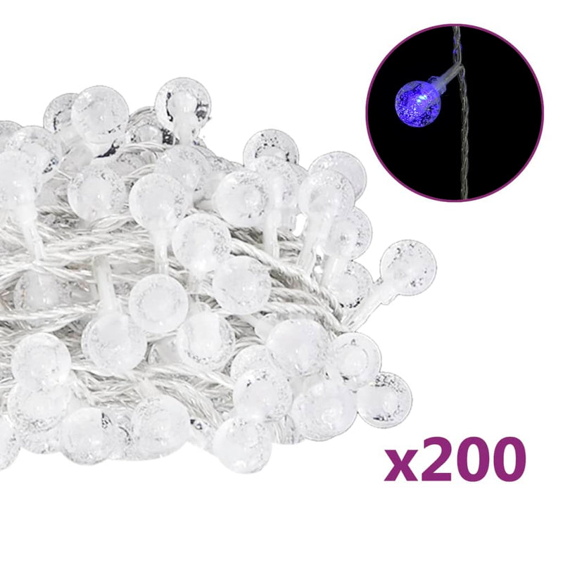 Load image into Gallery viewer, VidaXL Lichtsnoer met 200 LED's 8 functies blauw 20 m