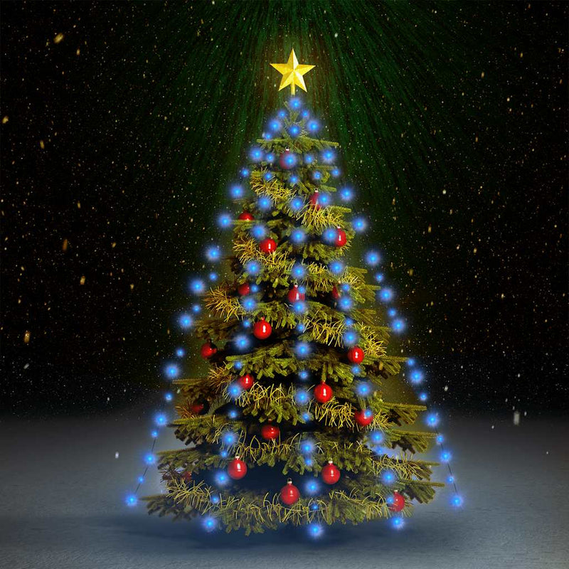 Load image into Gallery viewer, Vidaxl kerstboomverlichting met 150 led's blauw net 150 cm