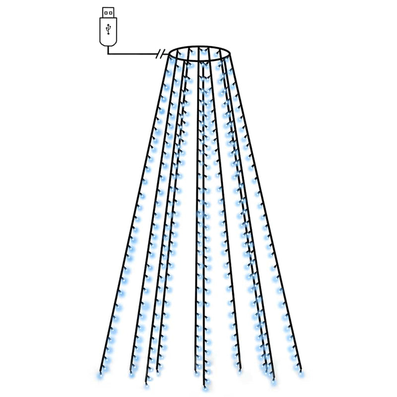 Load image into Gallery viewer, Vidaxl kerstboomverlichting met 300 led's blauw net 300 cm