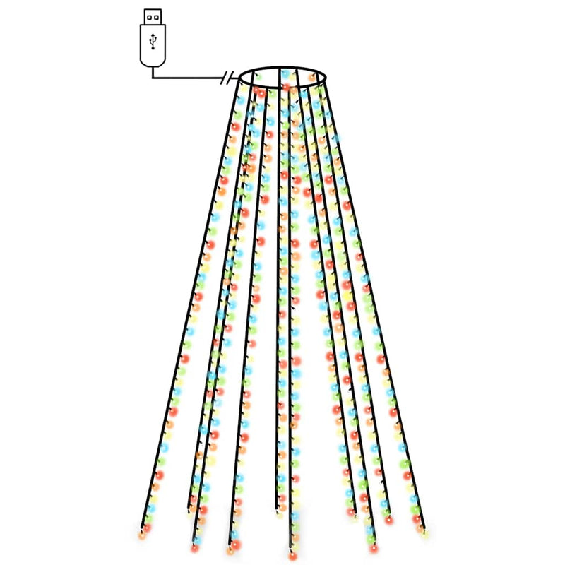 Load image into Gallery viewer, Vidaxl kerstboomverlichting met 400 led's meerkleurig net 400 cm
