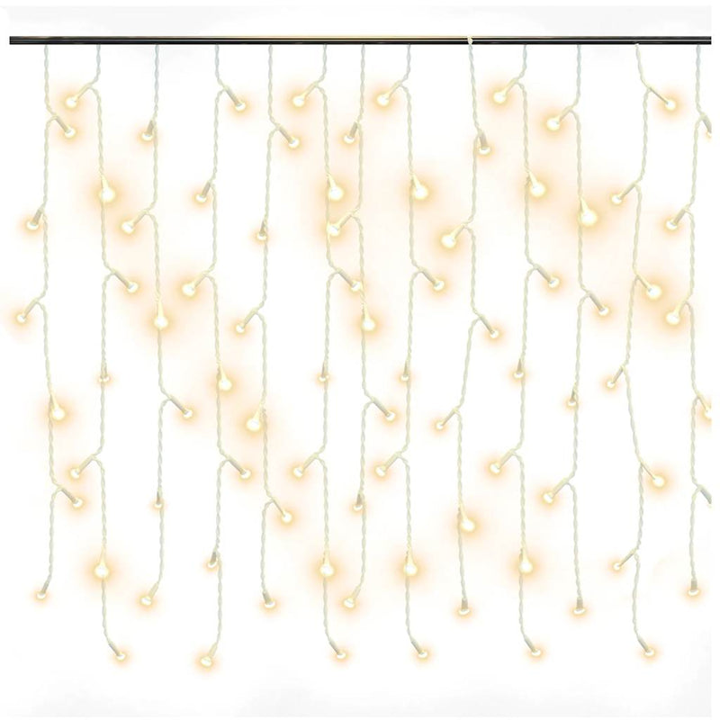 Load image into Gallery viewer, Vidaxl lichtgordijn met 400 led's en 8 functies 10 m warmwit