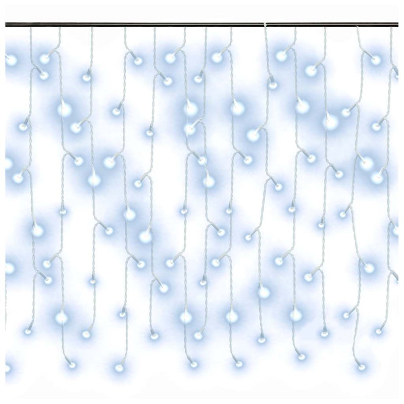 Load image into Gallery viewer, Vidaxl lichtgordijn met 400 led's en 8 functies 10 m koudwit