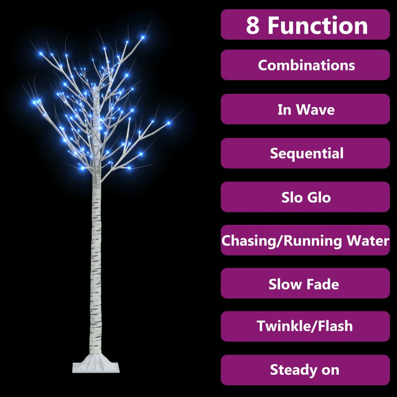 Load image into Gallery viewer, Vidaxl kerstboom wilg met 140 blauwe led's binnen en buiten 1,5 m