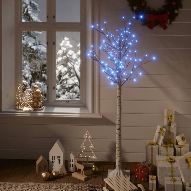 Load image into Gallery viewer, Vidaxl kerstboom wilg met 140 blauwe led's binnen en buiten 1,5 m