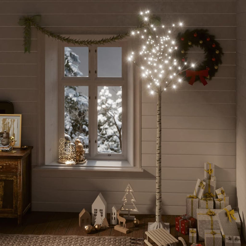 Load image into Gallery viewer, Vidaxl kerstboom wilg met 200 koudwitte led's binnen en buiten 2,2 m