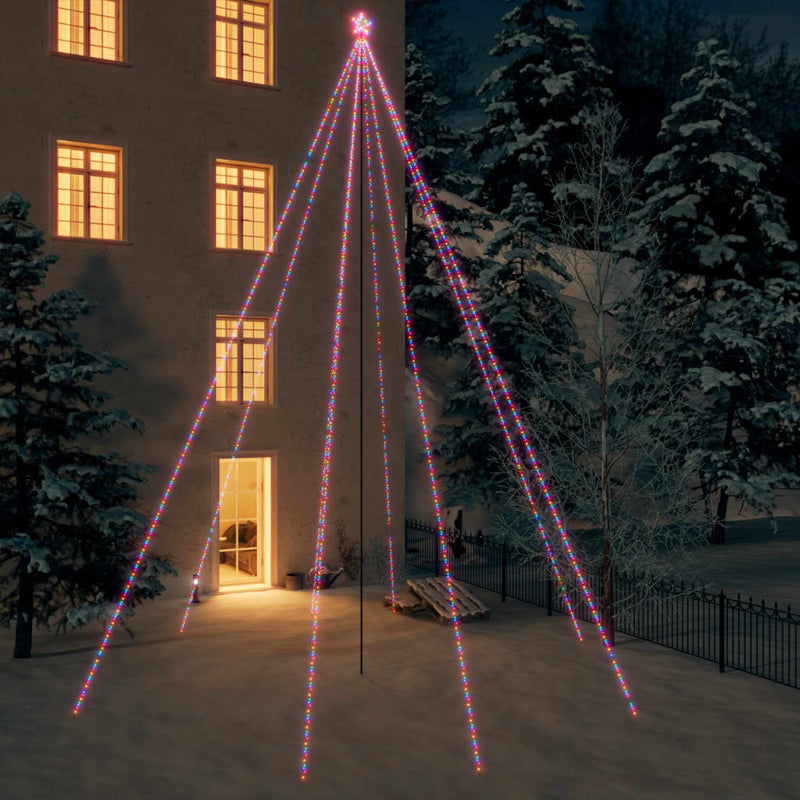 Load image into Gallery viewer, Vidaxl led-kerstboom binnen buiten 1300 leds kleurrijk 8 m