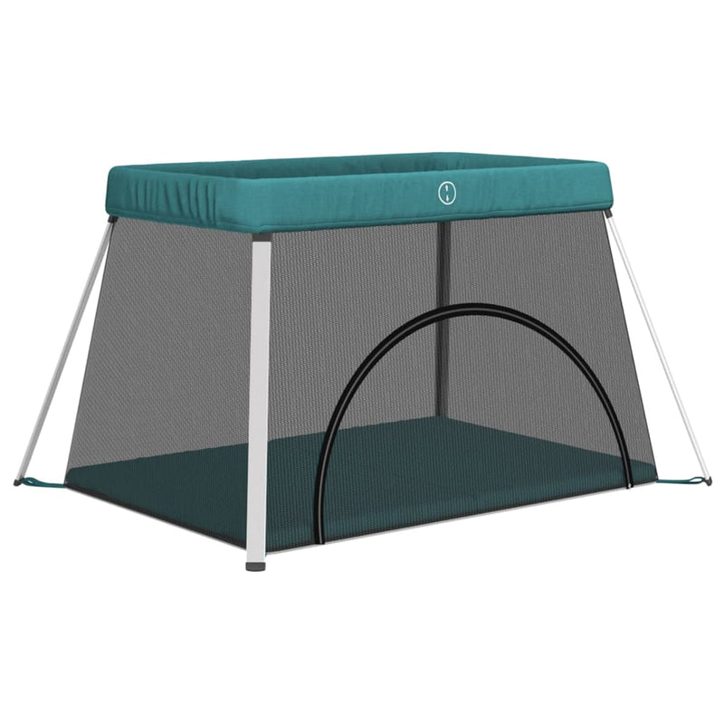 Load image into Gallery viewer, Vidaxl babybox met matras linnen groen