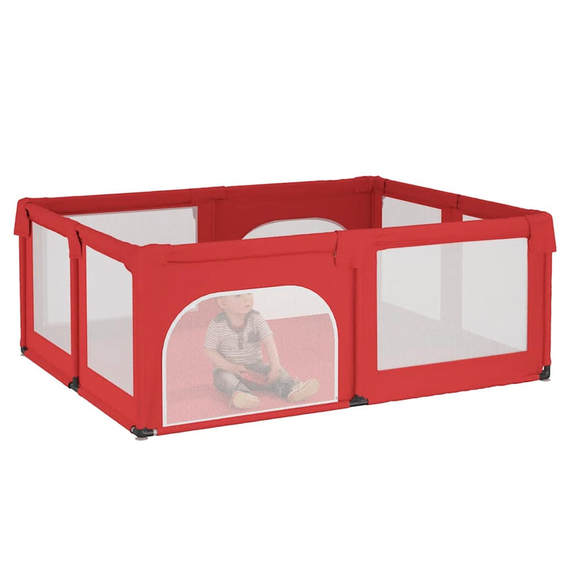 Load image into Gallery viewer, Vidaxl babybox met 2 deuren oxford stof rood