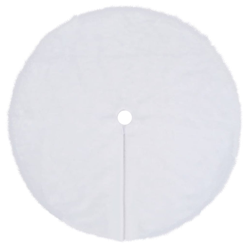 Load image into Gallery viewer, Vidaxl kerstboomrok wit 90 cm imitatiebont