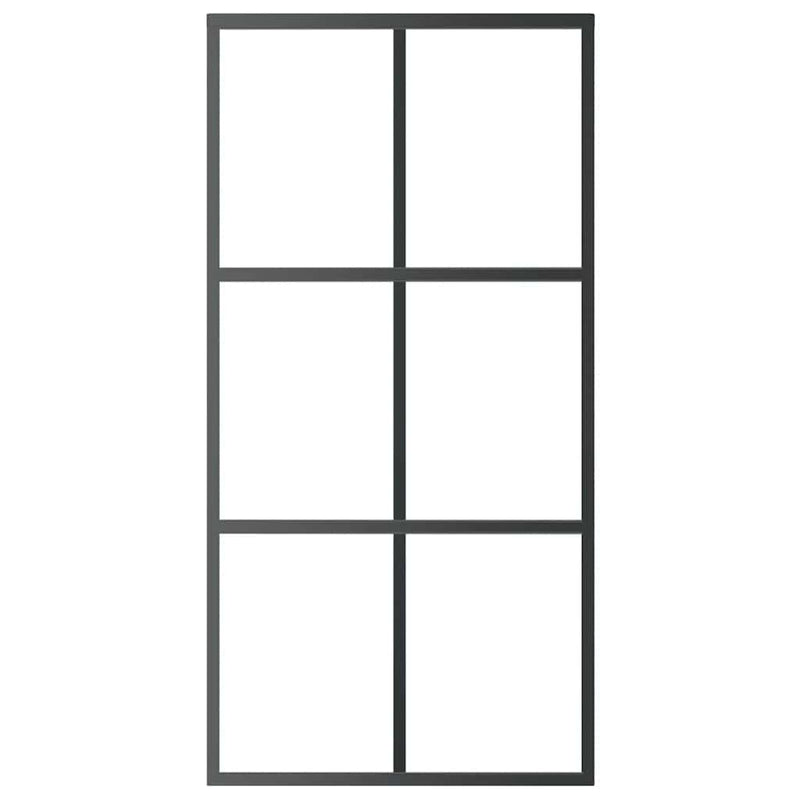 Load image into Gallery viewer, Vidaxl schuifdeur 102x205 cm esg-glas en aluminium zwart