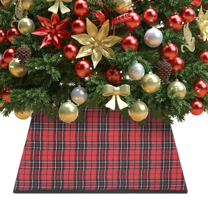 Load image into Gallery viewer, Vidaxl kerstboomrok 48x48x25 cm rood en zwart