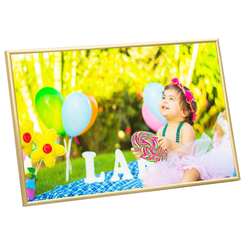 Load image into Gallery viewer, Vidaxl fotolijsten 5 st voor wand of tafel 59,4x84 cm mdf goudkleurig