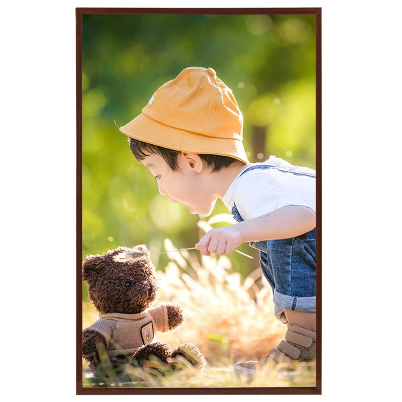 Load image into Gallery viewer, Vidaxl fotolijsten 3 st voor tafel 13x18cm mdf bronskleurig