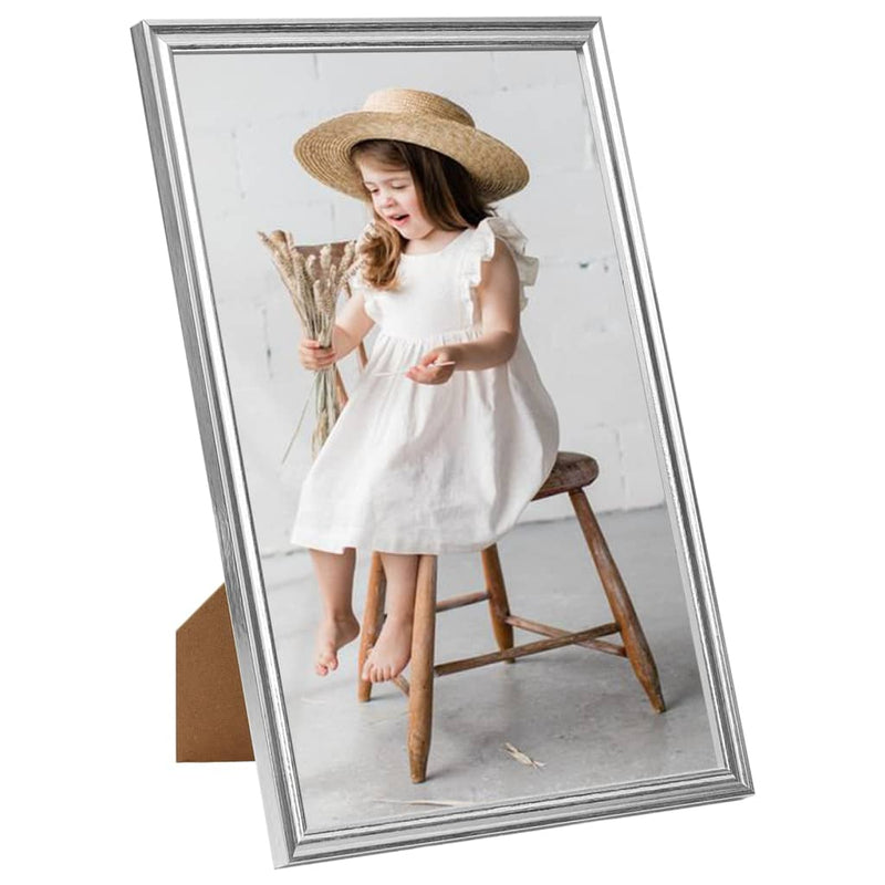 Load image into Gallery viewer, VidaXL Fotolijsten 3 st voor tafel 13x18cm MDF zilverkleurig