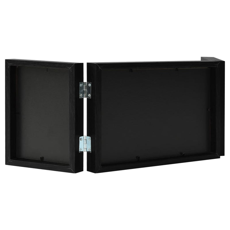Load image into Gallery viewer, Vidaxl fotolijst drieluik 28x18 cm+2x(13x18 cm) zwart