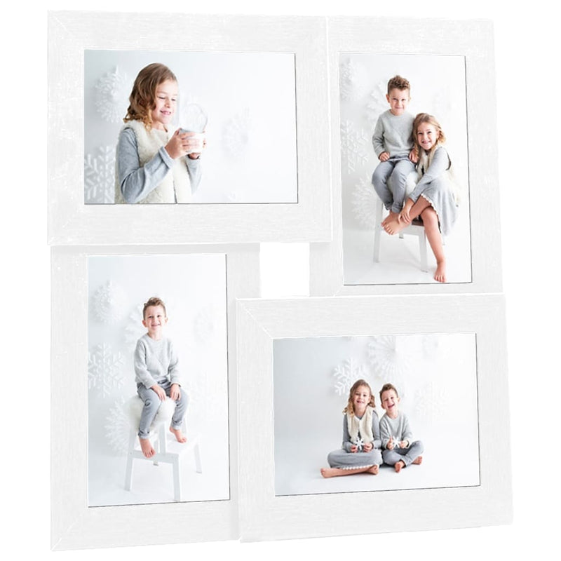 Load image into Gallery viewer, Vidaxl fotolijst voor 4x(13x18 cm) foto mdf wit