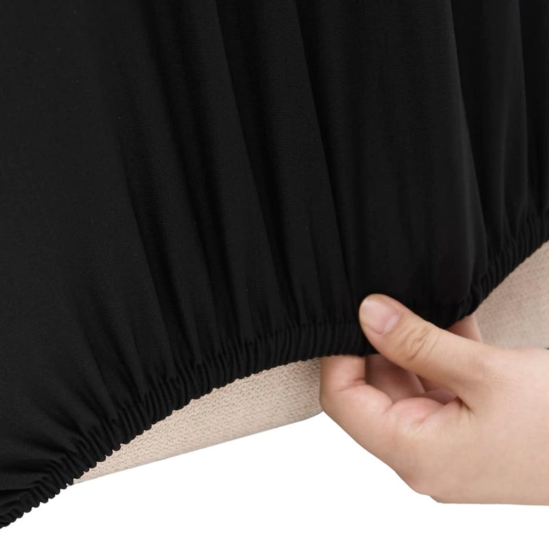 Load image into Gallery viewer, Vidaxl bankhoes stretch polyester jersey zwart