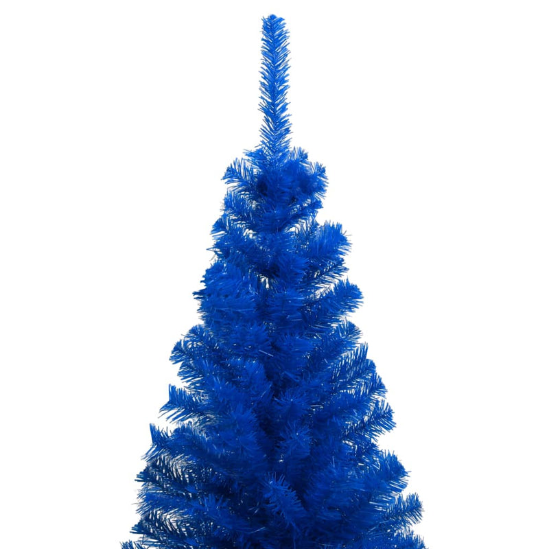 Load image into Gallery viewer, VidaXL Kunstkerstboom met verlichting en kerstballen 150 cm PVC blauw