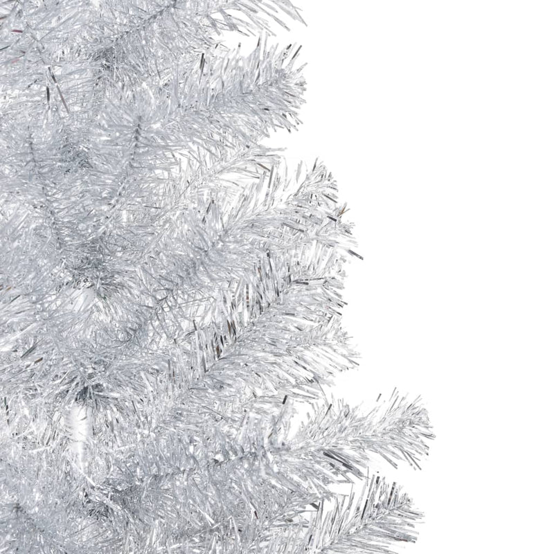 Load image into Gallery viewer, VidaXL Kunstkerstboom met verlichting en kerstballen 150 cm PET zilver