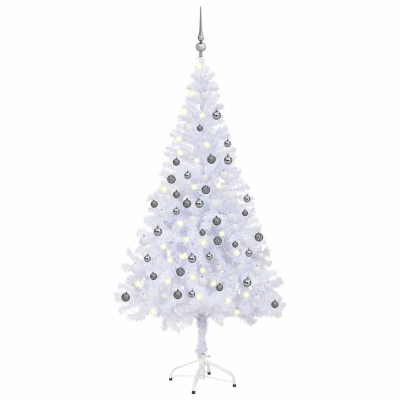 Load image into Gallery viewer, Vidaxl kunstkerstboom met verlichting en kerstballen 230 takken 120 cm