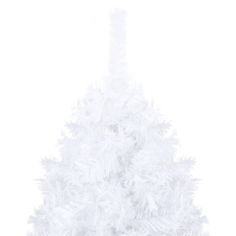 Load image into Gallery viewer, Vidaxl kunstkerstboom met verlichting en kerstballen 210 cm pvc wit