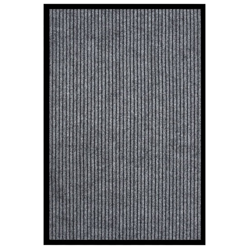 Load image into Gallery viewer, Vidaxl deurmat 80x120 cm gestreept grijs