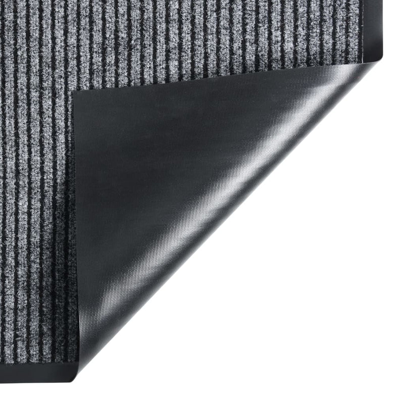 Load image into Gallery viewer, Vidaxl deurmat 80x120 cm gestreept grijs
