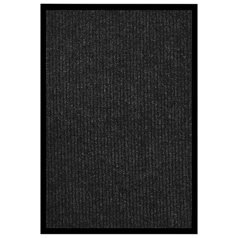 Load image into Gallery viewer, Vidaxl deurmat 80x120 cm gestreept antraciet