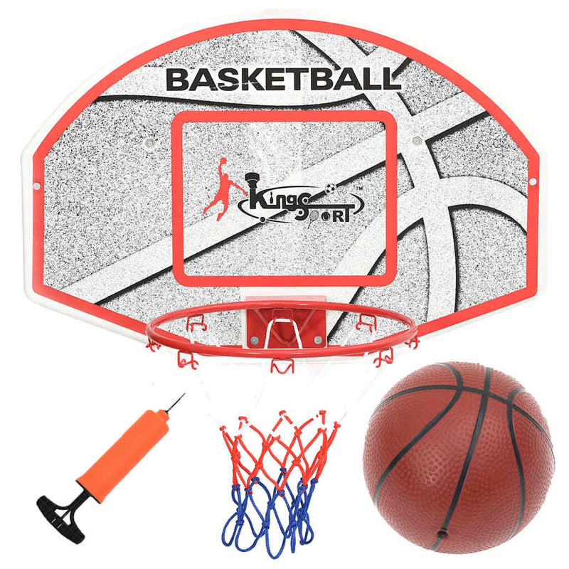 Load image into Gallery viewer, Vidaxl 5-delige basketbalset wandmontage 66x44,5 cm