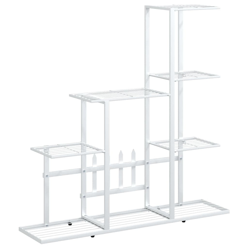 Load image into Gallery viewer, Vidaxl bloemenstandaard 94,5x25x88 cm metaal wit