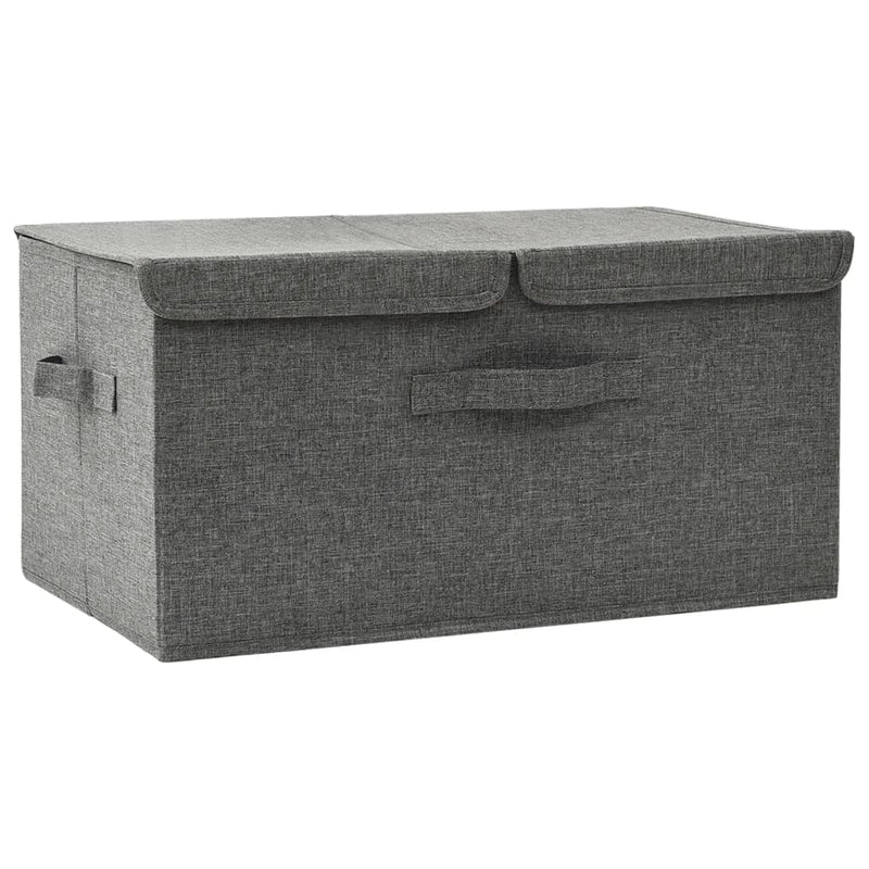 Load image into Gallery viewer, Vidaxl opbergbox 50x30x25 cm stof antracietkleurig