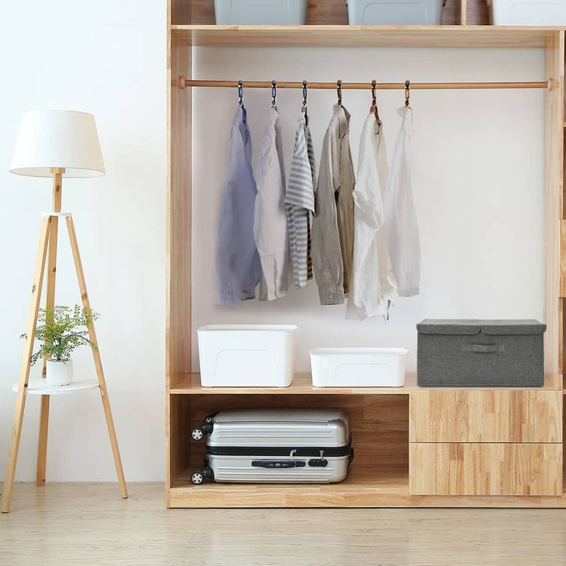 Load image into Gallery viewer, Vidaxl opbergbox 50x30x25 cm stof antracietkleurig