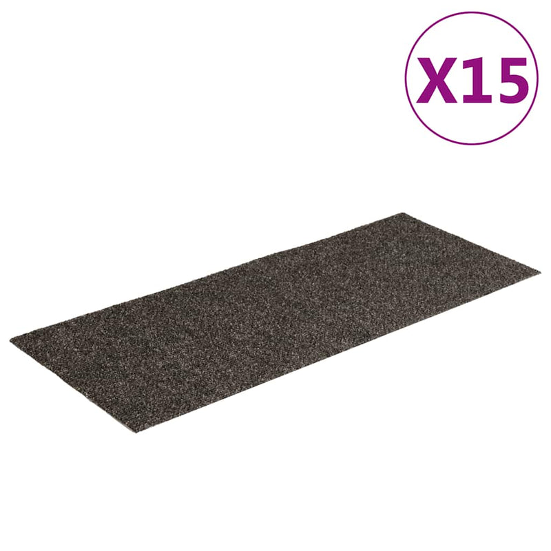 Load image into Gallery viewer, Vidaxl trapmatten zelfklevend 15 stuks 60x25 cm antraciet rechthoekig