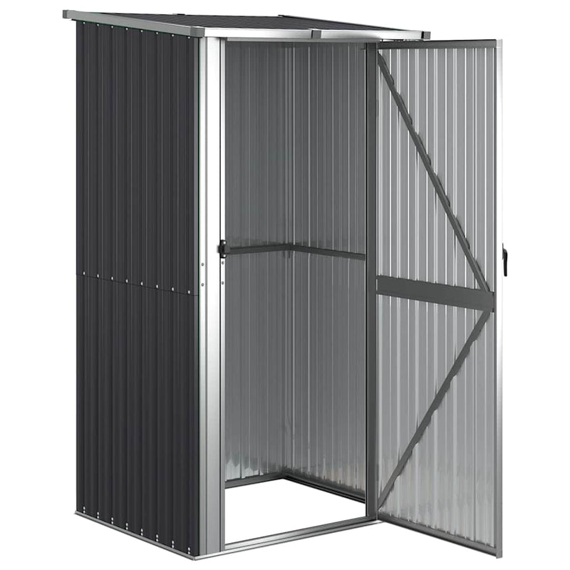 Afbeelding laden in galerijviewer, Vidaxl tuinschuur 118,5x97x209,5 cm gegalvaniseerd staal antraciet