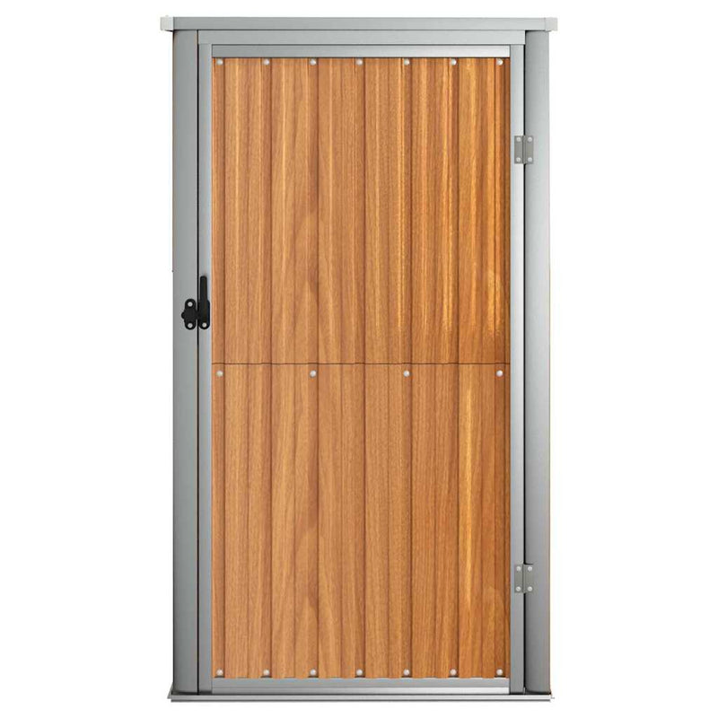 Load image into Gallery viewer, Vidaxl tuinschuur 88x89x161 cm gegalvaniseerd staal bruin