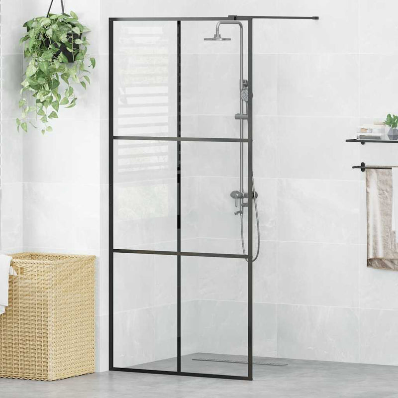 Load image into Gallery viewer, Vidaxl inloopdouchewand 90x195 cm esg-glas transparant en zwart
