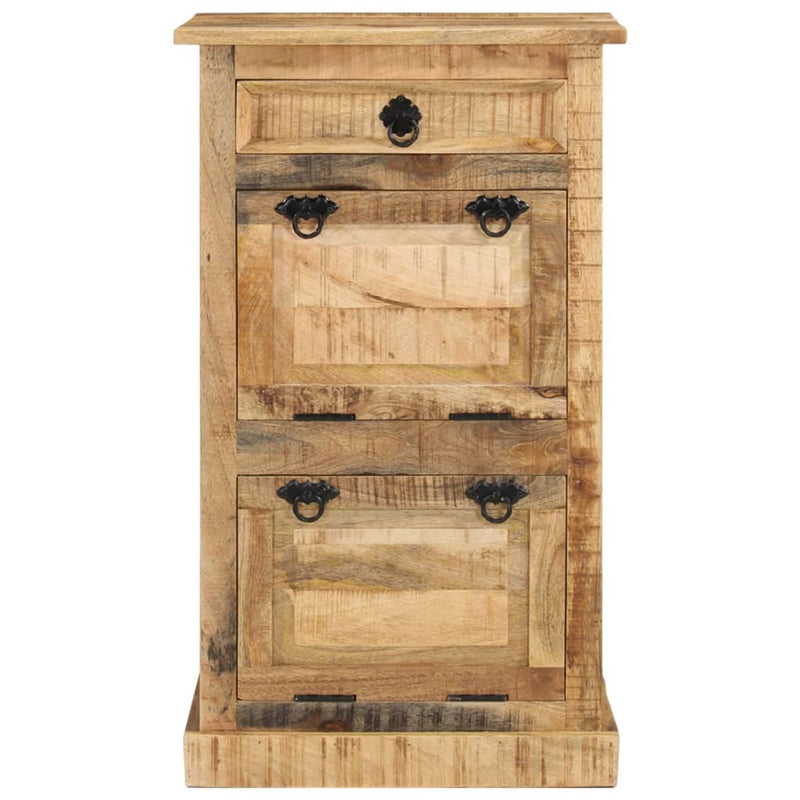Load image into Gallery viewer, Vidaxl schoenenkast met lade 4-laags massief ruw mangohout